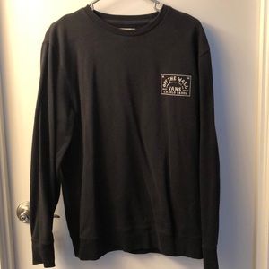 Black crew neck Vans sweater